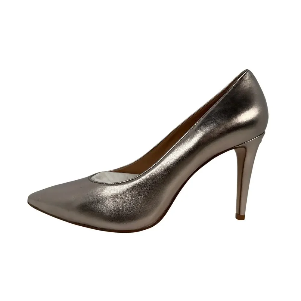 Coach Skyler‎ Pumps Womens 8.5 Metallic Champagne Gold Stiletto Heel Pointed Toe